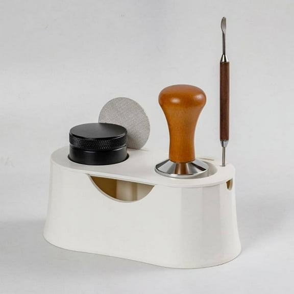 Coffee Tamper Stand and Portafilter Holder, Espresso Tamper Mat Stand, Espresso Machine Accessories, B