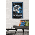 thumbnail image 2 of NFL Dallas Cowboys - Neon Helmet 23 Wall Poster, 22.375" x 34" Framed, 2 of 5