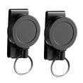 thumbnail image 1 of Porte-clés Rétractable Robuste avec Clip Ceinture, Porte-Clés Rétractable 360° Robuste avec Corde Métallique et Anneau de Clé Lot de 2, 1 of 8