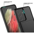 thumbnail image 4 of Samsung S21 Ultra Case with Card Holder Dual Layer Heavy Duty Protective Galaxy S21 Ultra Case Hidden Card Slot Slim Wallet Case for Samsung S21 Ultra(Black), 4 of 14