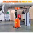 thumbnail image 2 of Towallmark Waste Oil Drain Tank, 20 Gallon Portable Oil Drain Container With Adjustable Funnel 38 65", Air Operated Fluid Transfer System With 360° Wheels Toolbox, 2 of 7