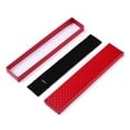 thumbnail image 3 of Rhombus Textured Cardboard Jewelry Necklace Boxes with Black Sponge for Jewelry Gift Packaging Rectangle Red 21.1x4.3x2.1cm Inside: 20.8×3.85cm, 3 of 3
