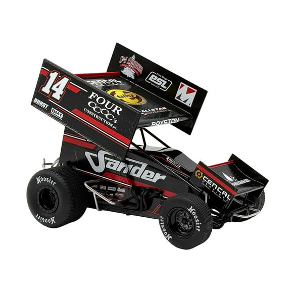Winged Sprint Car #14 "Four CCCC's Construction - Sander" Jason Meyers Racing (2025) 1/18 Diecast Model Car by ACME