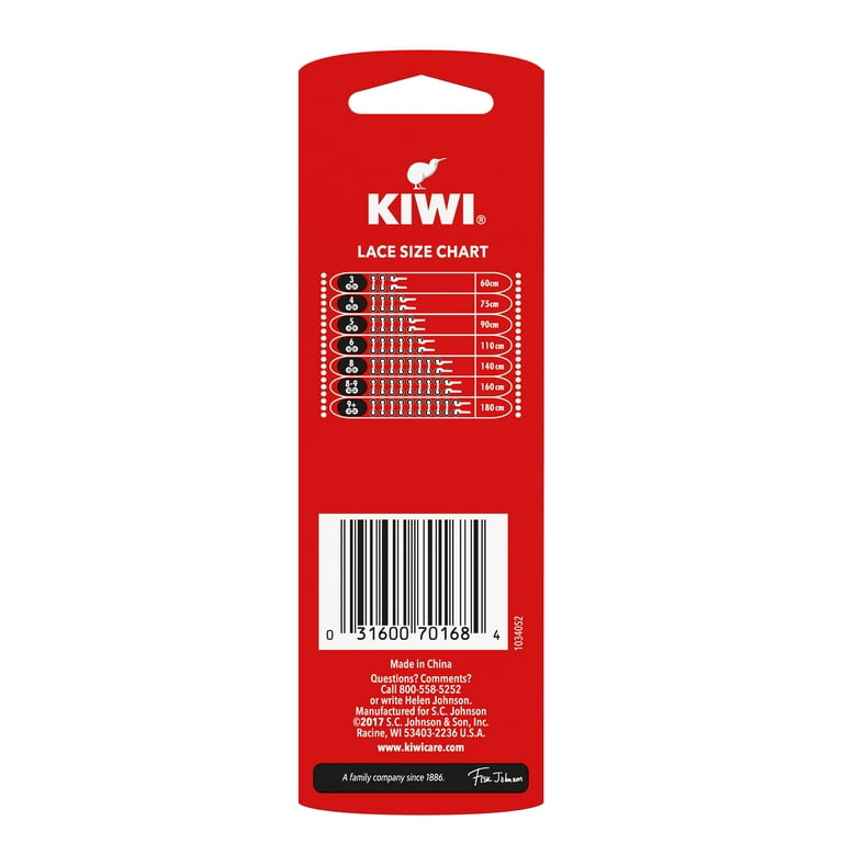 KIWI Sport Flat Laces, Black, 63