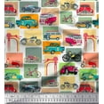 thumbnail image 1 of Soimoi Cotton Voile Fabric Vehicles Patchwork Printed Fabric 1 Yard 56 Inch Wide, 1 of 1