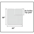 MyGiza Sheets Top Split King Sheets Sets for Adjustable beds Sleep