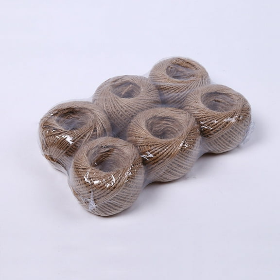 QISHI Jute Twine 66ft, 5mm Rustic Vine with Green Leaves, Decorative ...