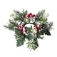 thumbnail image 5 of Corona de anillos de vela de pilar, guirnalda de anillos de vela de Navidad, coronas de candelabros de vegetación rústica decorativa para el hogar, rojo BLESIY Coronas De Anillos De Velas, 5 of 8