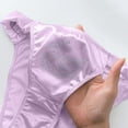 thumbnail image 3 of Culotte Bikini Taille Haute en Dentelle de Soie Glacée pour Femmes, 3 of 6