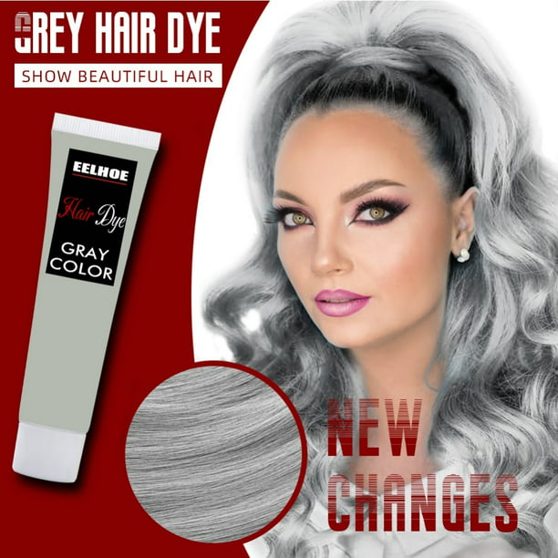 Grandma Silver Grey Hair Wax Pomades 100Ml Natural Hair Coloring Wax  Material SemiPermanent Hair Styling Safe Fast 