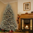 thumbnail image 2 of National Tree Company Pre-Lit Artificial Christmas Tree, Blue, Dunhill Fir, Clear Lights, Includes Stand, 7.5 Feet, 2 of 4