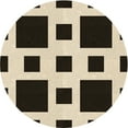 thumbnail image 1 of Ahgly Company Indoor Round Patterned Milk Chocolate Brown Area Rugs, 7' Round, 1 of 6