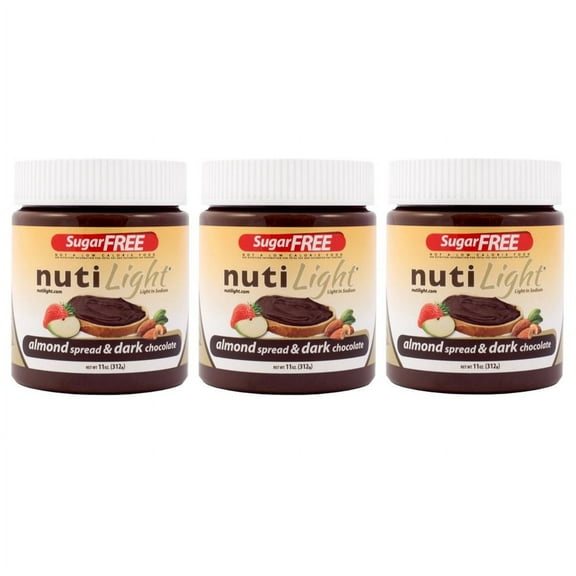 Nutilight Sugar-Free Hazelnut Spread & Dark Chocolate Size: 3-Pack