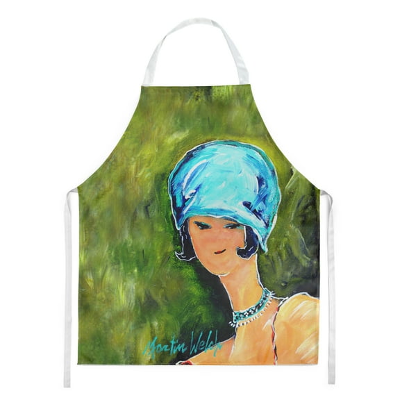 Carolines Treasures MW1237APRON Young Voncile Still in High School Apron Large multicolor