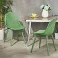 thumbnail image 2 of GDF Studio Yazmeen Outdoor Modern Dining Chair, Set of 2, Green, 2 of 12