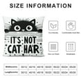 thumbnail image 6 of Funny Cat Gifts, Black Cat Mom Gifts, Funny Quote It’s Not Cat Hair It’s Kitty Glitter  Linen Throw Pillow Cover, Cat Gifts for Cat Lovers, Cat Gifts for Women, 6 of 6