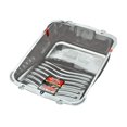 thumbnail image 4 of Lot de 12 de 1 Gal Bercom 7510-CC Transparent Pratique Jetable Doublure de Plateau de Peinture pour Puits Profond, Lot de 3, 4 of 4