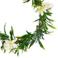 thumbnail image 3 of Northlight Mini Floral and Foliage Spring Wreath - 8" - Unlit - White, 3 of 7