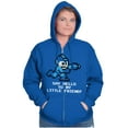 thumbnail image 4 of Mega Man Video Game 8bit Gaming Nerd Zip Up Hoodie Men's Women's Brisco Brands M, 4 of 6