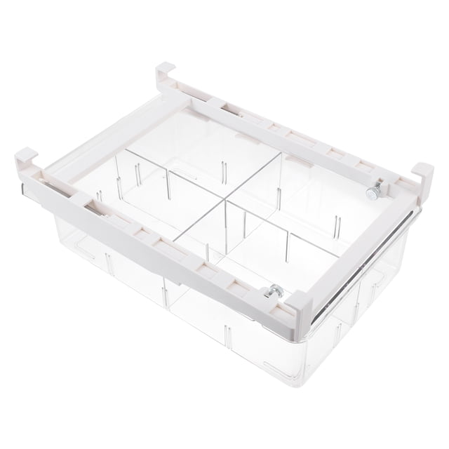 EeaseCA 1 Pc Transparent PET Refrigerator Drawer Storage Box Large Storage Box for Organizing