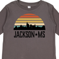 thumbnail image 4 of Inktastic Jackson Mississippi Skyline Retro Boys or Girls Long Sleeve Toddler T-Shirt, 4 of 5