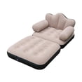 thumbnail image 4 of Sillón hinchable plegable, colchón de aire, sillón reclinable inflable portátil, suave y cómodo. Café, 4 of 9