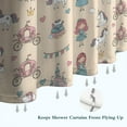 thumbnail image 6 of Beige Princess Carriage Pattern Shower Curtain 72"x84" ,Bathroom Decorative Shower Curtains Set with 12 Hooks,Modern Waterproof Washable Shower Curtain, 6 of 6