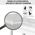 thumbnail image 3 of Ansley&HosHo Piano Bench with Storage Stool Keyboard Seat Deluxe Padded Portable Solid Wood White, 3 of 10