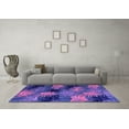 thumbnail image 3 of Ahgly Company Indoor Square Abstract Purple Modern Area Rugs, 5' Square, 3 of 4