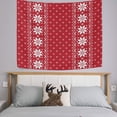thumbnail image 2 of FREEAMG Tapestry Wall Hanging Red New Year Christmas Snowflake Tapestry Decorative Wall Tapestries Wall Art Wall&nbsp;Blanket&nbsp;Bedding Tapestry for Bedroom Living Room Dorm Home Decor 80"x60", 2 of 7