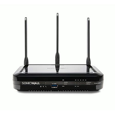 SonicWall SOHO 250 Network Security/Firewall Appliance - 5 Port - 1000Base-T Gigabit Ethernet - Wireless LAN IEEE 802.11n - DES, 3DES, AES (128-bit), AES (192-bit), AES (256-bit), MD5, SHA-1 - USB -