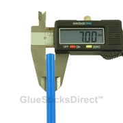 GlueSticksDirect® Translucent Blue Colored Glue Sticks for Glue Gun, Mini 5/16 X 4 24 Sticks