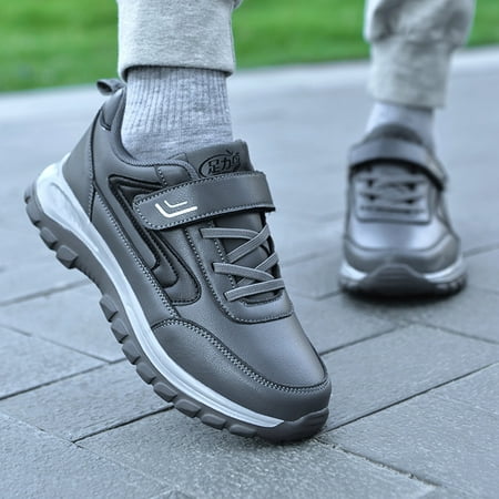 

Cathalem Sneaker Shoes Men Fashion Autumn Men Sports Shoes Flat Non Slip Waterproof Lace Up Comfortable Mens Air 1 Low Sneaker Grey 11.5