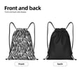 thumbnail image 5 of Kdxio Zebra Print Drawstring Backpack Bag,Waterproof Draw String Back Sack, Gym Drawstring Bags Swim Bag For Unisex, 5 of 9