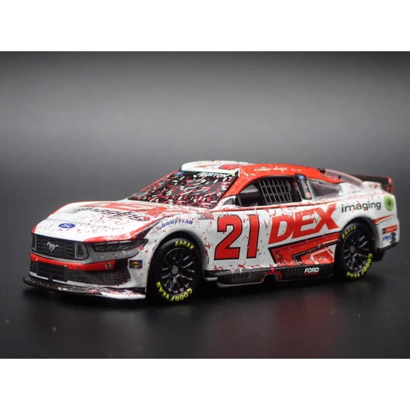 Open Box 2024 24 MUSTANG 21 HARRISON BURTON FORD DEX NASCAR 1:64 SCALE DIECAST MODEL CAR