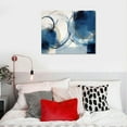 thumbnail image 4 of JEUXUS Wall Art Canvas Abstract Art Paintings Blue Fantasy Colorful Graffiti on White Background Modern Artwork Decor for Living Room Bedroom Kitchen 20x16in, 4 of 4