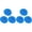Blue, variant on 3 Pcs Dish Scrubbers, Durable Nylon Scouring Pad, Non-Scratch Mesh Pot Scourers, Round Surface Cleaning Pads, Multi-Use Kitchen Scrubbers for Kitchen, 3.14 inch