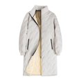 thumbnail image 6 of Men's Extra Long Parka Winter Coats Jacket Heavy Warm Water-resistant Outerwear Cold Weather for Fall Winter Outfits(White,XS), 6 of 9