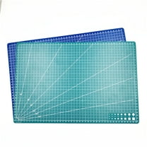 CCOCC Cutting Mat A5 Art Self Healing PVC Cutting Mat Double Sided Gridded Rotary for Craft Fabric Office Supplies Blue