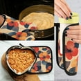 thumbnail image 5 of Yayeee Oven Mitts and Pot Holder Set of 4 Heat Resistant Kitchen Gloves Baking Hot Pad, Flowers Pattern, 5 of 5