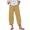 Khaki—Capri Pants, variant on AGWOLF Plus Size Barrel Pants for Women Loose Fit Elastic Waist Capri Pant Casual Summer Petal Hem Harem Capris Comfy Crop Trousers Black XXL
