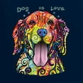 thumbnail image 5 of Wild Bobby Dean Russo Golden Retriever Is Love Dog Is Love Dog Lover Men Graphic Tank Top, Navy, Small, 5 of 5
