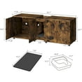 thumbnail image 6 of Studyset Cat Litter Box Enclosure 55.1" Double Litter Box Furniture Large Cat Box Enclosure Kitty Litter Box for 2 Cats Hidden Cat, 6 of 6