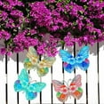 thumbnail image 2 of Artrylin 4 Pieces 6.7in Butterfly Wall Art Decoration Garden Ornaments Outdoor Indoor Metal Wall Art Garden Fence Decorations Yard Wall Hanging Decoration Shed Walls Fences Kitchen Art Deco ,Gift, 2 of 6