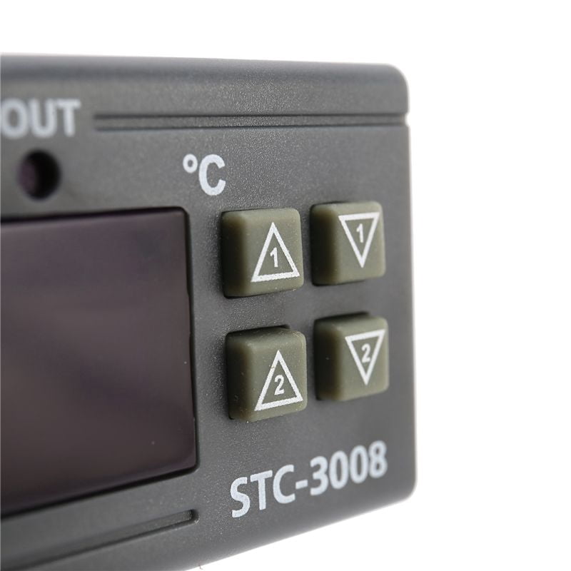 3X -3008 110-220V Dual Digital Thermostat Temperature Controller for Incubator Thermostat Hygrometer Dehumidifier