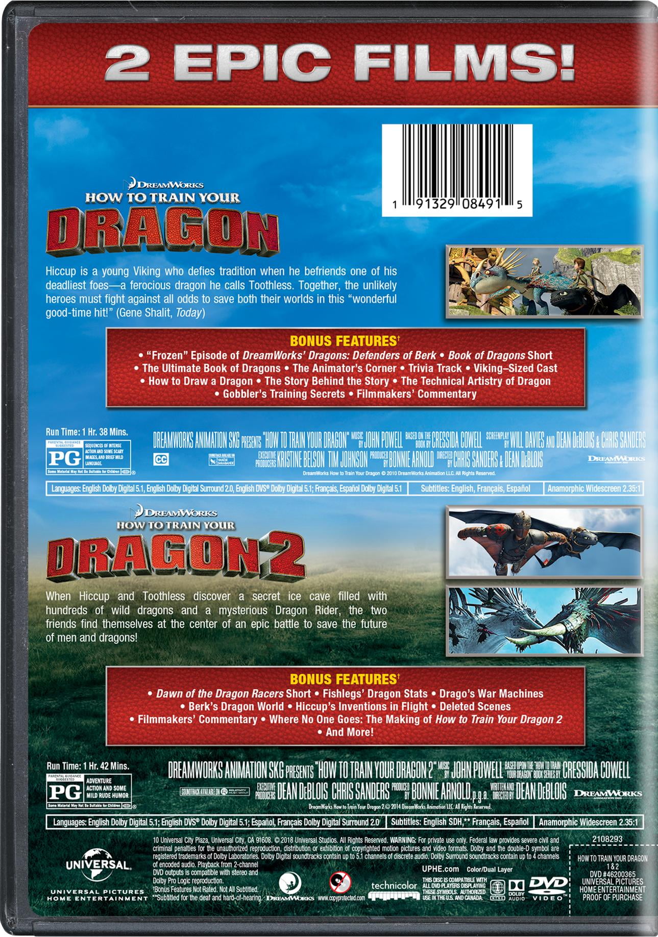 How to Train Your Dragon / How to Train Your Dragon 2 (DVD
