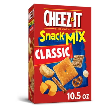 Cheez-It Snack Mix, Lunch TI12 Snacks, Cheese Snacks, Classic, 10.5oz Box (1 Box)