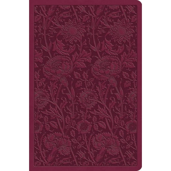 ESV Value Compact Bible (Trutone, Raspberry, Floral Design), (Hardcover)