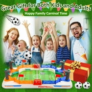 Mini Foosball Table Game, Tabletop Soccer Games Gifts for 3-5 6-8 10-12 Year Old Kids Boys, Soccer Pinball for Indoor Game for Adults Kids Family