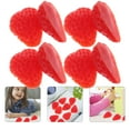 thumbnail image 4 of MLINS Lifelike Simulation Strawberry Slices for Decoration Made of PVC Red Color Reusable Lightweight 10 Pieces, 4 of 5